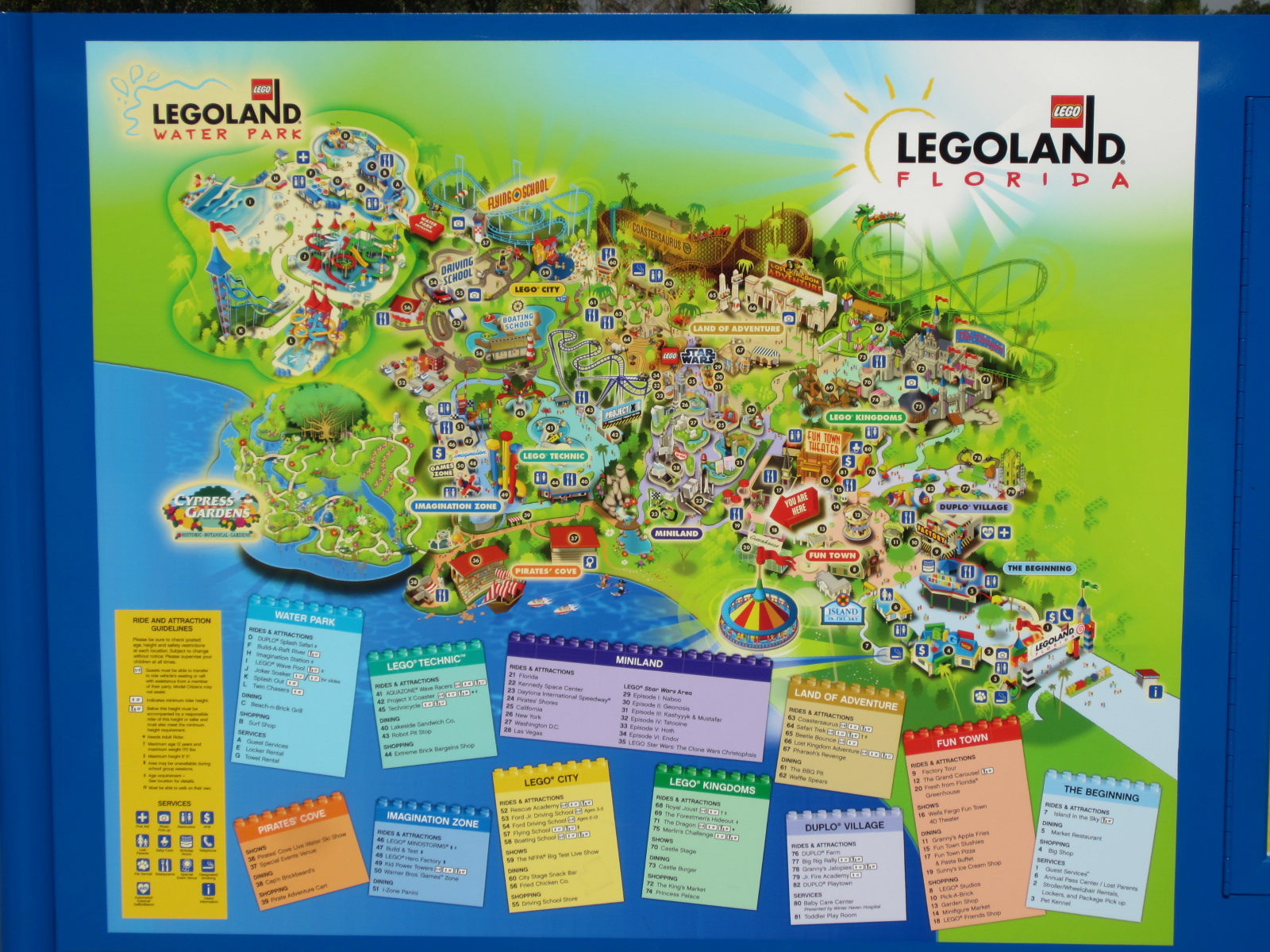 Legoland Florida Map 2018