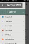 Feedly on the iPhone