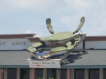 giant crab on top of Gaido's