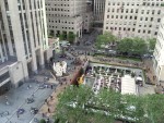 view of the ice rink area from the office