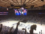 view from my seat at Madison Square Garden