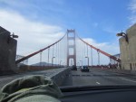 driving over Golden Gate