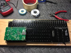 RasPi mounted, rear view