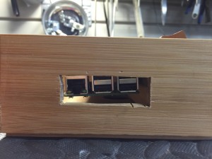 side slot for RasPi port access