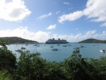 Fantasy docked in St. Thomas