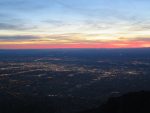 sunset over Albuquerque