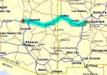 our driving route from Albuquerque to Williams
