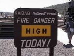we were reminded about fire danger everywhere