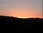 sunset at a rest stop on I-17 toward Phoenix