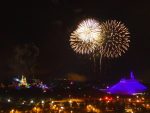 fireworks from the balcony