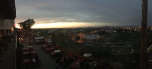 sunset at the Rooste