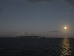 moonrise over Roatan