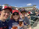 siblings at the game