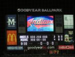 final score, Indians beat Angels