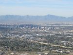 downtown Phoenix from the summit