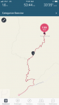 Fitbit track of our hike