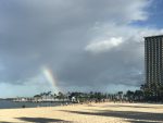 rainbow on Waikiki Beach