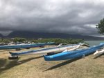 outrigger canoes