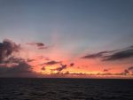 sunset leaving Maui