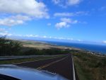 driving to Waimea Canyon