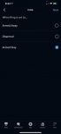 Ring alarm status in Alexa app