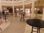 tables in the American Adventure pavilion