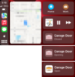 garage door opener in CarPlay via HomeKit