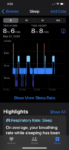 sleep tracking