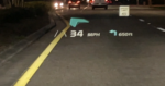 HUD with turn and speed limit