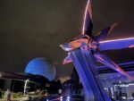 Epcot and Guardians at night (rainy)