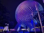 Spaceship Earth at night