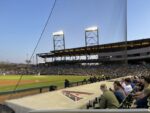 view from our seats at Salt River Fields