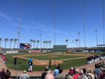 view from our seats at Goodyear Ballpark