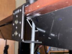 clamp installed with notch in cable tray
