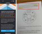 mount instructions discrepancy