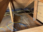 ethernet cable through attic out to soffit
