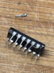 damaged IC ... oops!