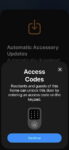 setting access codes