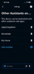 Amazon Alexa showing other connected hubs